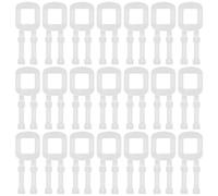 FUNOMOCYA Lot De 100 Connecteurs De Feuillard Boucles De Maintien De Feuillard Pour Palettes Clips De Cerclage Transparents