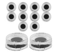 FUNOMOCYA Lot de 12 Feuilles Autocollantes Occultantes LED pour Lunettes Connectées, Pastilles Noires de 0,5 Cm, Protection Anti-lumière et Anti-rayures, pour Usage Bureau et