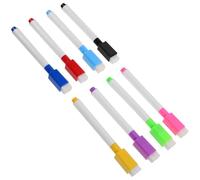 FUNOMOCYA Lot de 16 Mini Marqueurs Magnétiques Effaçables à Sec Encre à Séchage Rapide Couleurs Vives Stylo pour Tableau Blanc et Verre Effaceurs Intégrés Usage Scolaire et Bureau
