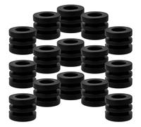 FUNOMOCYA Lot de 16 Rondelles de Rechange en Plastique pour Foot 14 Mètre Accessoires de Pièces Détachées Élastiques pour Amortisseurs Joints de Butée pour Table de Football sur Table