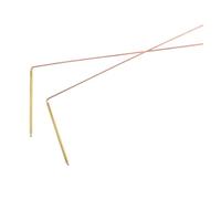 FUNOMOCYA Lot de 2 Baguettes de Sourcier en Cuivre Bicolore Polyvalentes pour Détection Eau et Métaux, Tiges Portables Légères pour Exploration Jardin et Chasse aux Trésors