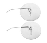 FUNOMOCYA Lot De 2 Éteignoirs De Flamme Rectangulaires en Acier Inoxydable Argenté pour Feux De Camp