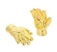 FUNOMOCYA Lot de 2 Mini Trophées de Récompense Gardien de But de Moufles Doré Petit Trophée Sportif pour Bureaux et Collections des Champions de Football Adaptés aux Événements Sportifs