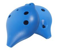 FUNOMOCYA Lot de 2 Ocarinas à 6 Trous Ac Instruments de Musique pour Débutants et Garçon et Filles Modèle à Embouchure Plate et Embouchure Longue Petit Ocarina Portable Bleu Étudiants