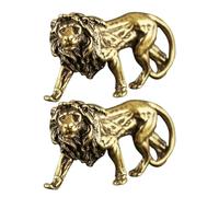 FUNOMOCYA Lot de 2 Ornements en Laiton Feng Shui, Décoration de Table, Sculpture Bureau, Design Unique, Attire Richesse, Protège Malheur, Maison et Bureau