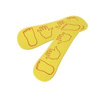 FUNOMOCYA Lot de 2 Planches D'équilibre Jaunes en Eva pour Garçon et Filles Accessoire D'entraînement Coordination Main-pied, D'exercice Extérieur pour Développement Moteur et Équilibre