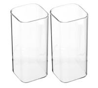 FUNOMOCYA Lot de 2 Tasses à Café en Verre Simple et Délicat de 400ml, pour Stocker Thé et Café Chez ou Lors de Banquets