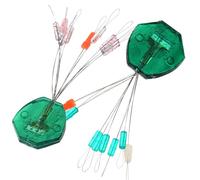 FUNOMOCYA Lot de 20 Bouchons de Flotteur en Silicone Multi-Usages Petits Arrêts de Flotteur Transparents à Pois et Verts D’Eau Accessoires Compacts pour Pêche en Mer et Eau Douce pour