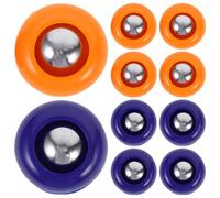 FUNOMOCYA Lot de 20 Palets de Rechange pour Jeu de Palets et Curling de Table en Plastique PP Bleu et Orange Accessoires Polyvalents pour Intérieur et Extérieur Jeu de Société de Loisirs