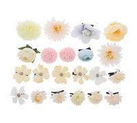 FUNOMOCYA Lot de 21 Pinces à Cheveux en Fleur de Soie pour Tout-petit, Accessoires de Coiffure Élégants et Chic pour Bal et Banquets
