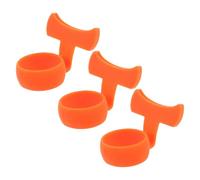 FUNOMOCYA Lot de 3 Porte-médiators Antidérapants Taille M pour Guitare, Protège-doigts en Caoutchouc Ergonomique, Accessoires de Pratique pour Guitare Acoustique, Basse et Ukulélé, Outil