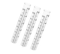 FUNOMOCYA Lot De 3 Tubes De Rechange pour Pluviomètre Tubes À Essai Pluviomètres Pluie en Verre Transparent