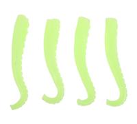 FUNOMOCYA Lot de 4 Marionnettes à Doigts Lumineuses Pieuvre 16 Cm, Jouets de Fête Garçon et Filles, Accessoires Interactifs pour Éveil et Jeux de Rôle, Vert Clair, Légères et Compactes