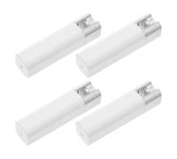 FUNOMOCYA Lot de 4 Poignées à Cordon en Plastique Blanc Mat pour Stores Enrouleurs et Vénitiens, Poids de 55 G, Forme Carrée Robuste, Accessoires de Commande par Cordon pour Rideaux, Tirage