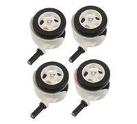 FUNOMOCYA Lot De 4 Roulettes Pas À Pas Pour Déambulateur Roues De Rechange Pour Déambulateur Pièces De Rechange Pour Roulettes Silencieuses Et Lisses Mini En