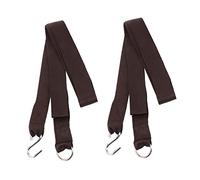 FUNOMOCYA Lot De 4 Sangles De Hamac en Nylon Ultra-résistantes avec Crochets en S, Fixation pour Arbres, Usage Extérieur Camping, Noir, Structure Robuste Garantissant Sécurité Et Durabilité