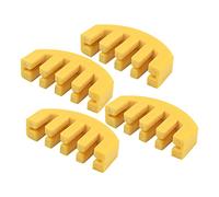 FUNOMOCYA Lot de 4 Sourdines Caoutchouc Jaune pour Violon, Petite Sourdine de Violon Pratique Son, Accessoire Essentiel pour Exercice Silencieux et Protection du Chevalet