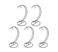 FUNOMOCYA Lot de 5 Crochets en Fer pour Fruits Suspendus, Supports à Raisins et Porte-bananes 12,5 X 25 Cm, Étagères de Rangement Cuisine, Cintres à Fruits pour Conservation et