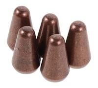 FUNOMOCYA Lot de 5 Embouts de Commutateur pour Guitare Électrique en Laiton, Capuchons Rouges Compatibles Sélecteur 5 Positions, Accessoires Solide pour Guitare Électrique, Pièces