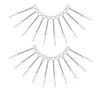 FUNOMOCYA Lot de 50 Porte-Mèches pour Bougies Petit Support en Acier Au Carbone pour La Fabrication De Bougies Stabilisateur De Mèche Outils De pour Bougies Chauffe-Plat