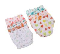 FUNOMOCYA Lot de 6 Couches Lavables pour -né avec Motifs Variés, Culottes D’apprentissage Propreté à Fermeture Pression, Tissu Doux pour Peau Sensible, Absorbantes et Faciles à
