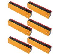 FUNOMOCYA Lot De 6 Panneaux De Signalisation Réfléchissants Pour La Sécurité Les Chaussées Les Allées Les Passages Piétons Et L'Asphalte