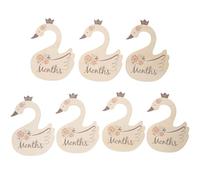 FUNOMOCYA Lot de 7 Séparateurs de Vêtements pour Bébé Motif Oiseau en Bois Organisateur de Penderie pour Vêtements de Tout-Petit Séparateurs de Taille pour Chambre D’Garçon et Filles