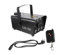 FUNOMOCYA Machine à Fumée Automatique LED avec Éclairage Couleurs Générateur de Brouillard pour Scène Fêtes Clubs et Mariages Télécommande et Contrôle Filaire Eu