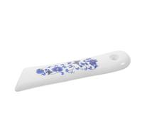FUNOMOCYA Manche de Couteau en Céramique 15 Cm à Motif Floral Bleu Ergonomique et Remplaçable pour Couteau de Chef Poignée Élégante Facile à Installer la Cuisine Asiatique