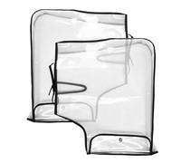 FUNOMOCYA Manchons De Guidon Moto Imperméables Et Coupe-Vent De Guidon Chauffants Transparente avec Grande Ouverture Protection Mains pour Conduite par Temps Froid Et Pluvieux Installation Facile