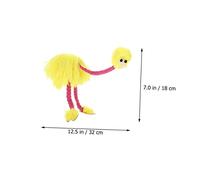 FUNOMOCYA Marionnette à Fil Peluche Autruche Jaune Créatif Animal Unique pour Garçon Fille et Adultes Décoration Fête et Interactif