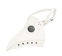 FUNOMOCYA Masque de Médecin de Peste Blanc Accessoire Costume Fête Halloween Carnaval Masque Créatif Bec Oiseau Unisexe pour