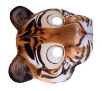 FUNOMOCYA Masque Demi Visage Tigre Réaliste EVA avec Bande Élastique pour Halloween Carnaval Fête Costume Adulte