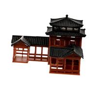 FUNOMOCYA Micro Paysage Jardin Bâtiment De Cour Modèle Décorations De Cour Décor À La Maison Bureau Chinois Auberge Modèle Bâtiment en Plastique Statue Modèle Architectural Décoratif