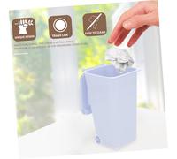FUNOMOCYA Mini Poubelle de Bureau PP Robuste Corbeille de Table Multifonction pour Déchets et Rangement Stylos Petit Container de Bureau Portable et Pratique Bleu
