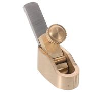 FUNOMOCYA Mini Rabot à Main en Bois, Outil de Luthier en Métal Doré, Format Compact 4,50x2,50x1,50cm, pour Réparation de Violon et Ajustage de Chevalet, Débutants et Experts