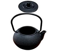 FUNOMOCYA Mini Théière en Fonte Noire Décorative, Petite Bouilloire Compacte, Fer Résistant, Décoration Bureau et Maison, Accessoire Vintage, Objet D’ornement Pratique, Style Rétro