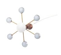 FUNOMOCYA Miniature Chandelier Light Fixture for Sandbox and Miniature House Decoration Tiny Hanging Lamp in Antique Bronze and with Light for Living Model