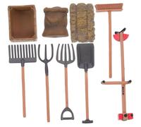FUNOMOCYA Miniature Farm Tool Set Mini House Garden Tool Models for Mini Farm Accessories for Dollhouse and Micro Decor