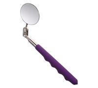 FUNOMOCYA Miroir D’Inspection Télescopique Pliable 50 MM Poignée Violette Miroir Rond Extensible à 360° pour Contrôle Châssis Voiture Outil Automobile Ajustable pour Inspection Soudures