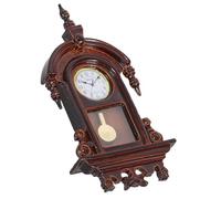 FUNOMOCYA Modèle Horloge Suspendue Vintage Mini Décor Maison de Poupée, Mini Horloge Murale Pendule Décorative, Accessoire Miniature pour Bricolage et Décoration, 1 Pièce
