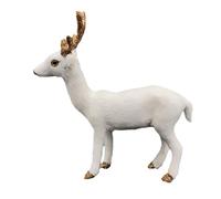 FUNOMOCYA Modèle Miniature de Renne Blanc Décoration de Bureau et Ornement de Cerf de Noël pour Garçon Fille