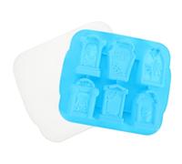 FUNOMOCYA Moule à Glaçons en Silicone Forme Tombeau pour Halloween Couvercle Réutilisable, pour Fêtes et Ambiance Festive Halloween