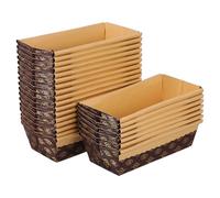 FUNOMOCYA Moule Papier Jetable 25pcs Forme Bateau pour Pâtisserie, Conduction Thermique Uniforme, Résistant Cuisson, pour Goûter Entre Amis