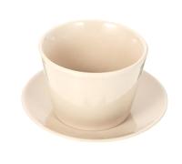FUNOMOCYA Mug à Café Tasse à Café Domestique Élégante 150ml avec Soucoupe et Cuillère en Céramique Base Plate et Design Simple pour Boissons Chaudes