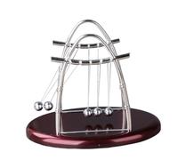FUNOMOCYA Newton's Cradle Pendule Balançant Ornement Bureau et Maison Modèle Expérimental Dynamique de Moyenne Éducatif Cinétique pour Apprentissage et Décoration