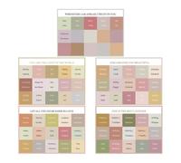 FUNOMOCYA Onglets Autocollants pour Bible 5 Feuilles Pvc Auto-adhésif, Petits Onglets Bibliques pour Étude, Séparateurs D'index Pratiques pour Organisation des Pages, Fournitures