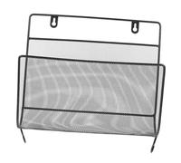 FUNOMOCYA Organiseur Mural Fer Noir pour Dossiers et Magazines Étagère Suspendue Polyvalente pour Salon Chambre et Bureau Rangement Vertical Pratique et Décoratif