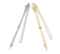 FUNOMOCYA Outil Portable et Élégant en Alliage de Zinc Argenté de Pointage Biblique 2pcs pour Garçon et Filles et Adultes, Lecture Torah à Domicile et Cérémonies Juives