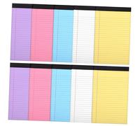 FUNOMOCYA Paquet De 10 Bloc Notes Coloré Lot à Gratter Facile à Détacher Cahiers Petits et Compacts pour Prise de Notes Papier Épais sans Bavure pour Étudiants et Bureau